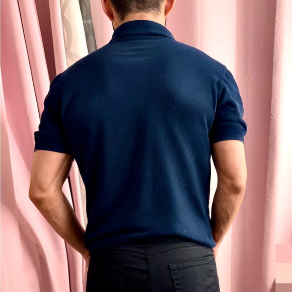 Express Navy Blue Polo Shirt - Picture 4 of 5